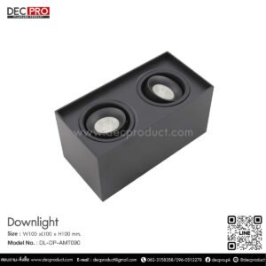 โคมไฟดาวไลท์ คู่ หน้าเหลี่ยม