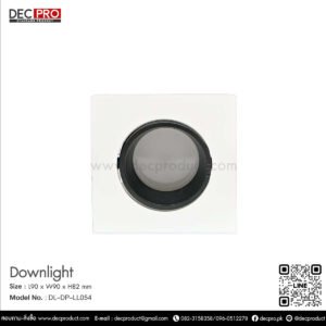 โคมไฟดาวไลท์หน้าเหลี่ยมสีขาว HL95